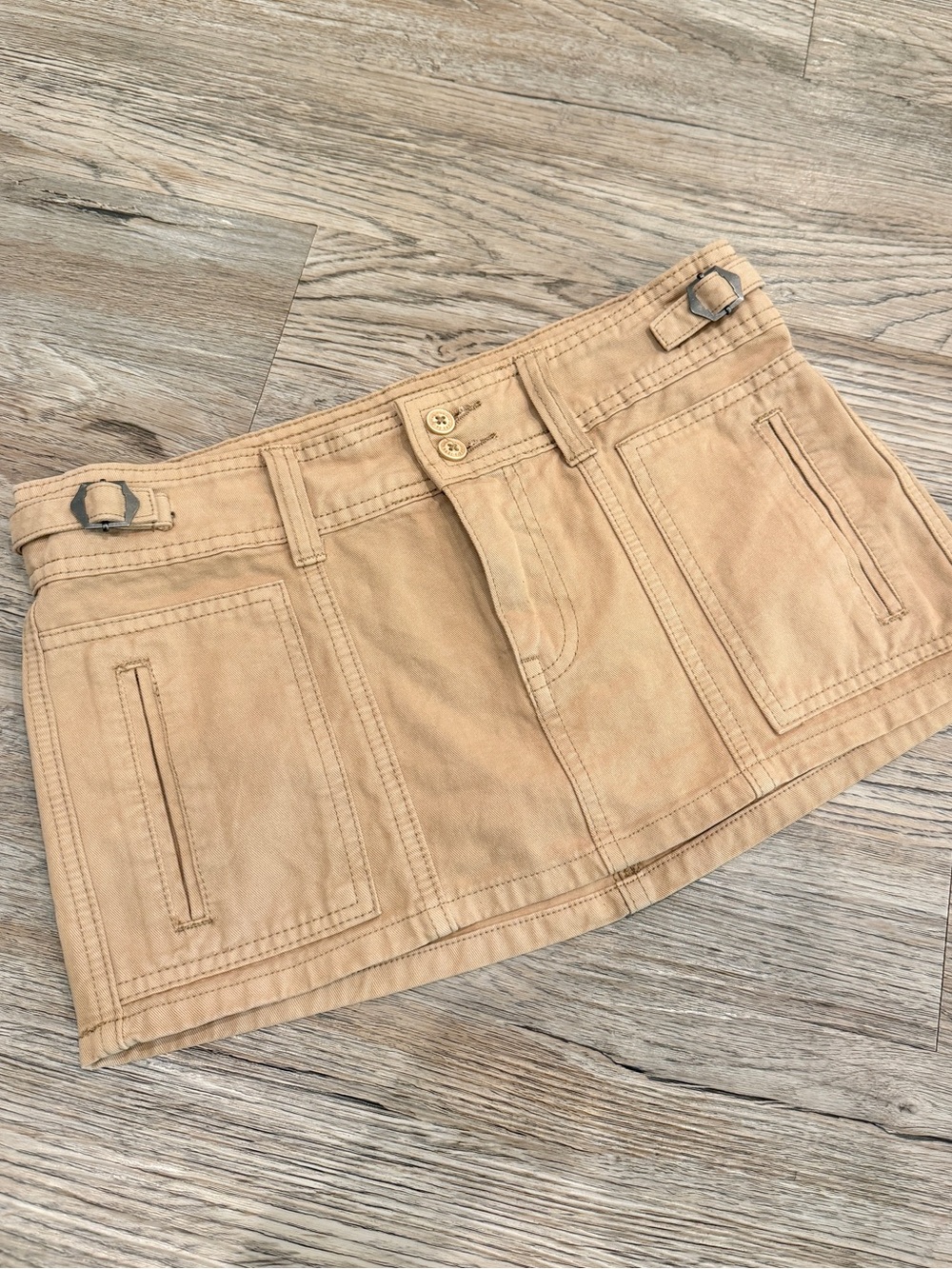 Brandy Melville Cargo Mini Skirt Small Low Rise Utility Gorpcore Y2K 2000s